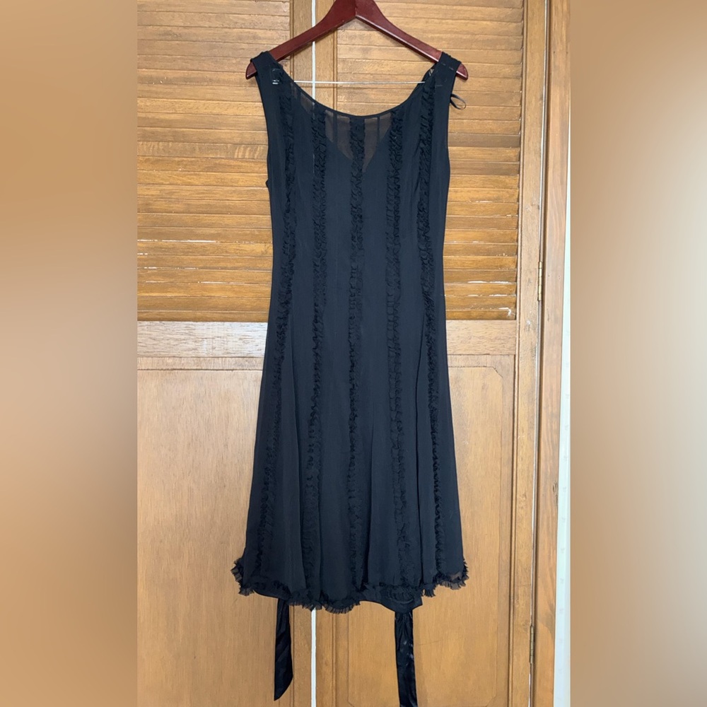 S.L. Fashions Black Sleeveless Dress